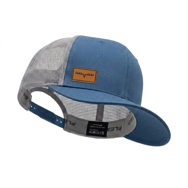 Eight Pointer leather patch Flexfit 110 Blue