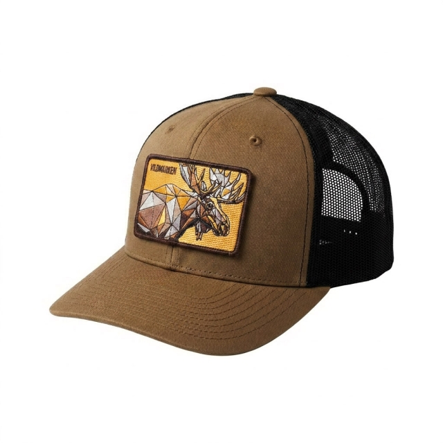 Geometric Moose Classic Snapback Brown