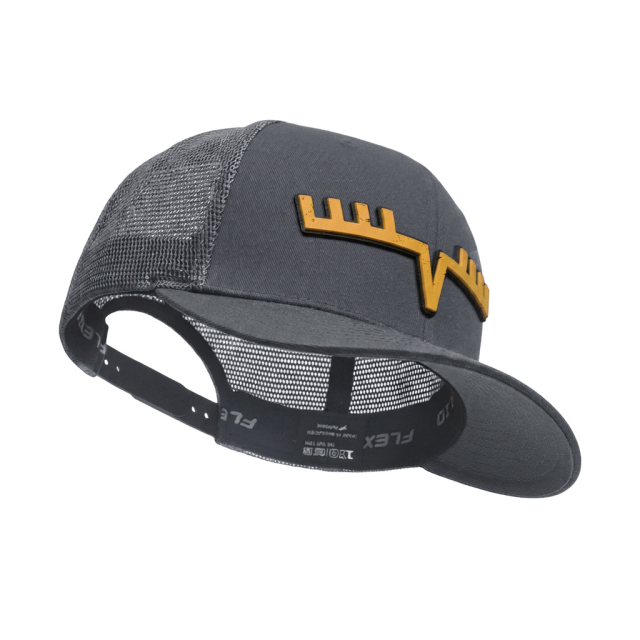 Eight Pointer PVC Yellow Logo Flexfit 110 Grey