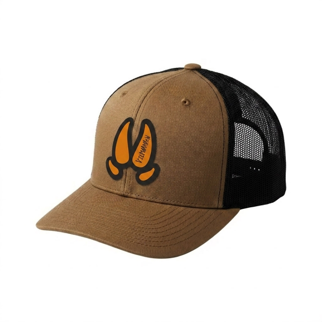 Wild Boar Print Yellow Classic Snapback Brown