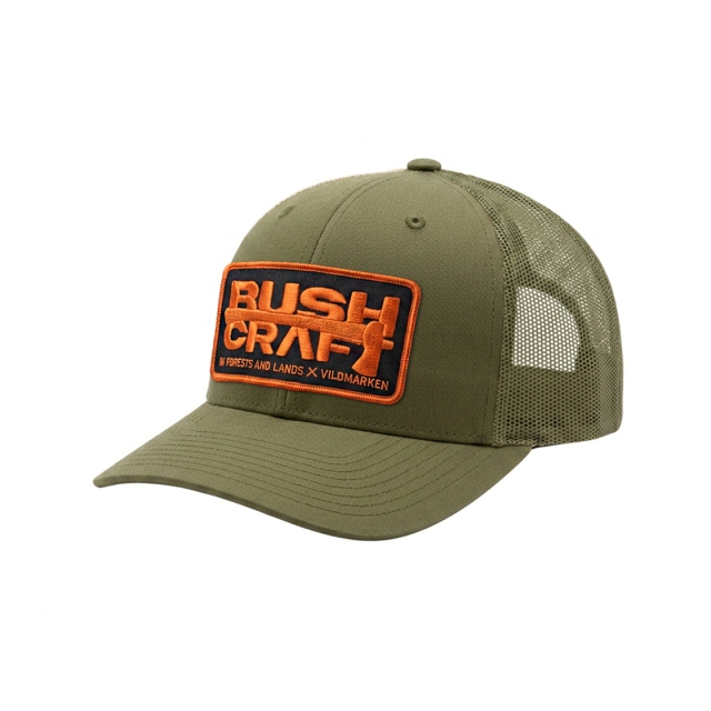 Bushcraft Orange/Black Classic Snapback Green