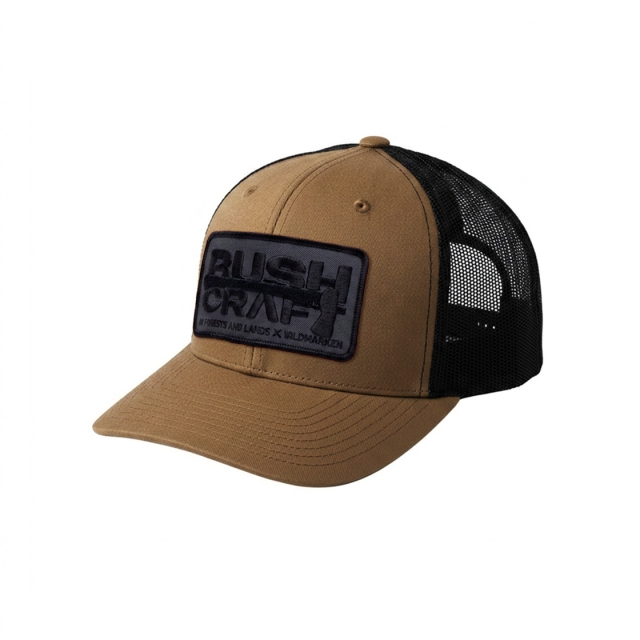 Bushcraft Black/Grey Classic Snapback Brown