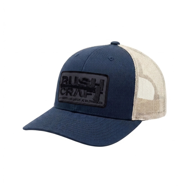Bushcraft Black/Grey Classic Snapback Blue/White