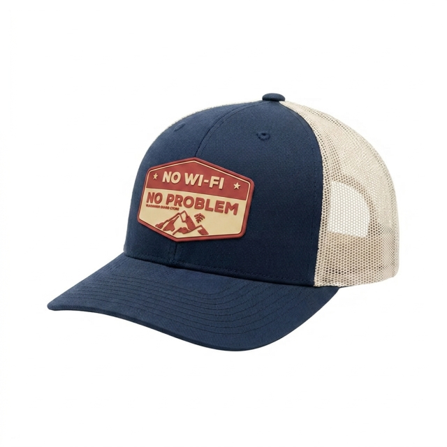 No Wi-Fi No Problem Classic Snapback Blue 2-tone