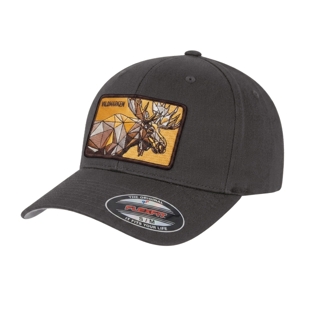 Geometric Moose Flexfit Dark Grey
