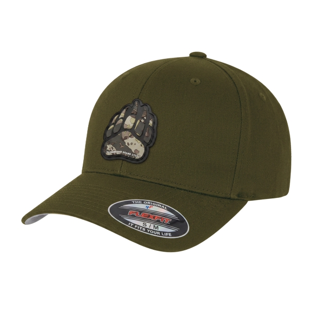 Camo Bear Paw Flexfit Green