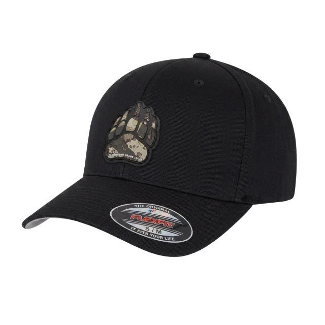 Camo Bear Paw Flexfit Black