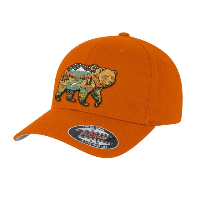 Bear Country Flexfit Orange