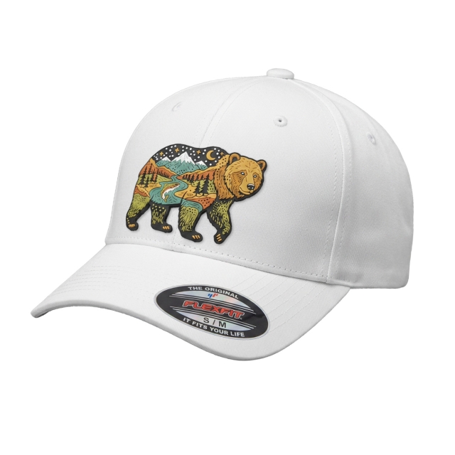 Bear Country Flexfit White