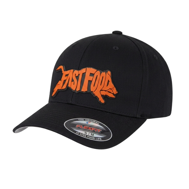 Fast Food PVC Patch Flexfit Black