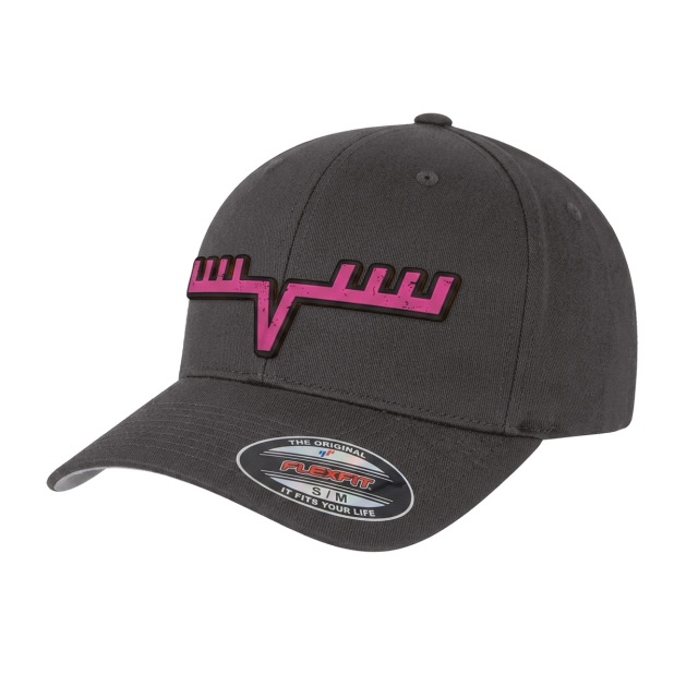 Eight Pointer PVC Pink Flexfit Dark Grey