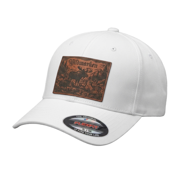 Vildmarken Vintage Leather Patch Flexfit White