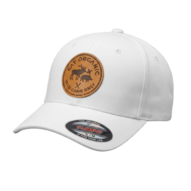 Eat Organic PU-leather patch Flexfit White