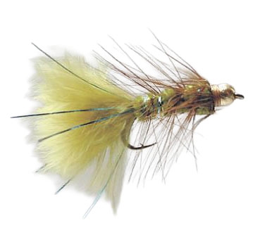 Gold Head Long Shank Nymph Wooly Bugger Olive #10 (12p)
